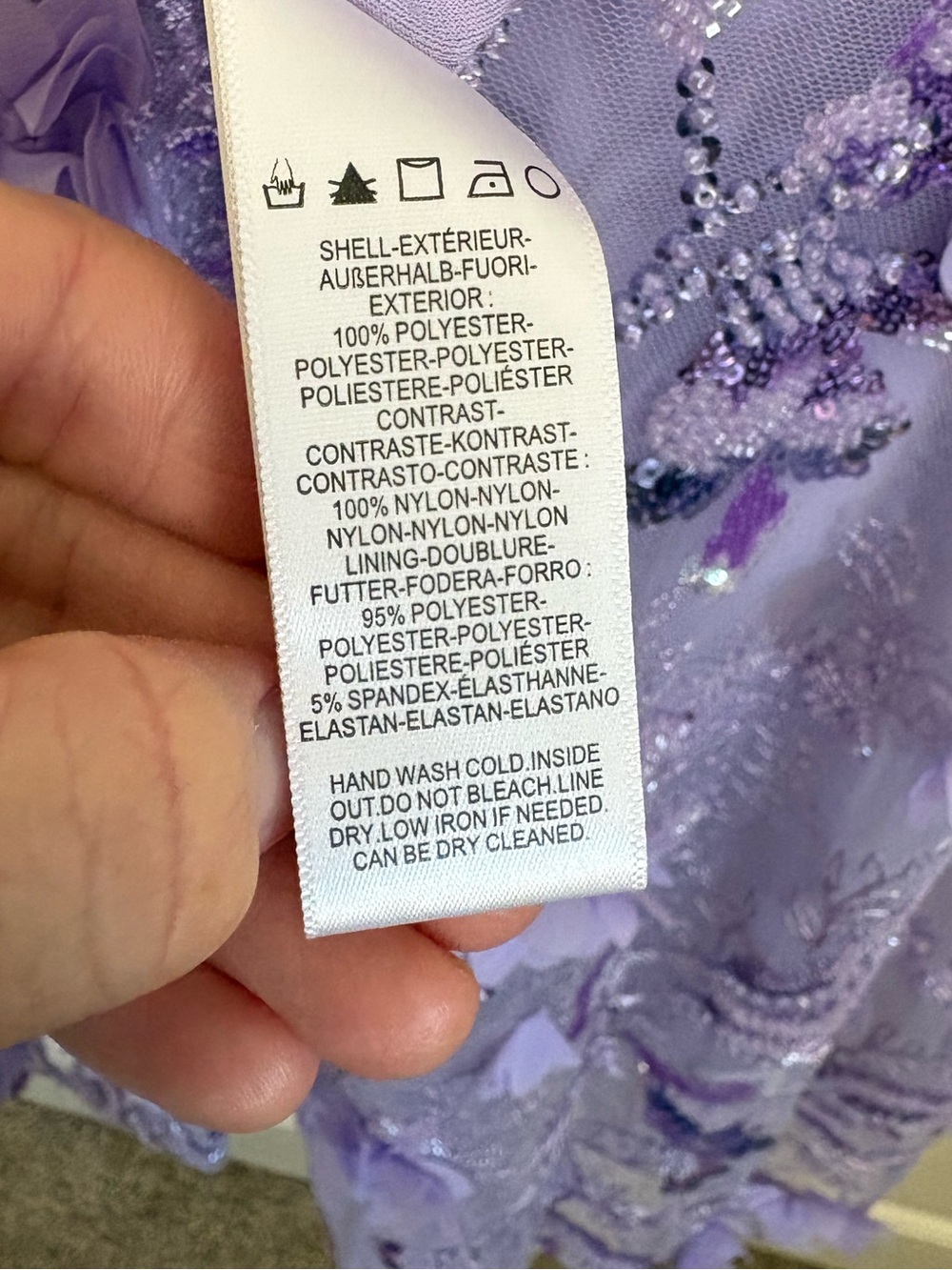 Dress the Population Audrey Cocktail Dress NWT lavender size small - Picture 10 of 13